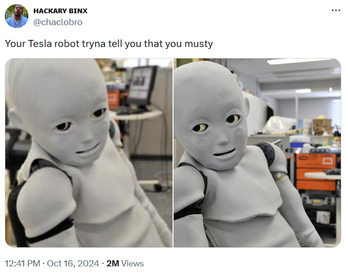 The Funniest 'My Tesla Robot' Memes