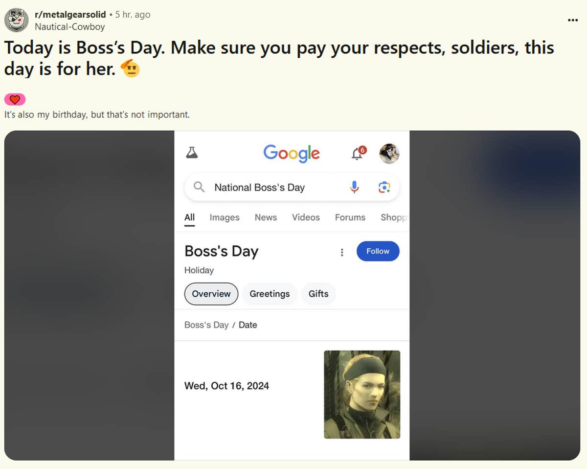 Post A National Boss Day Meme On Company Time