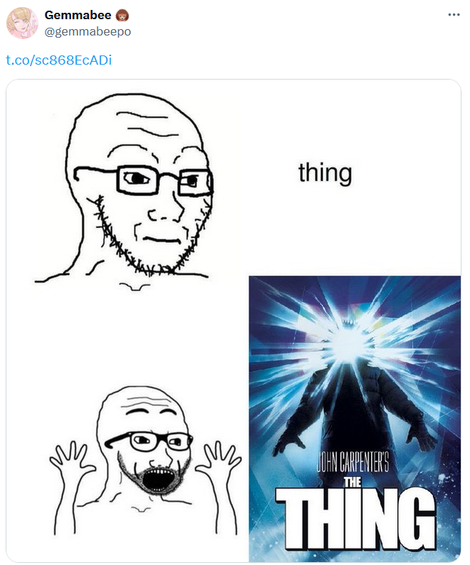 Thing, Japan meme about the film 'The Thing.'