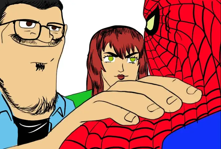 spider man Akakichi no eleven redraw meme