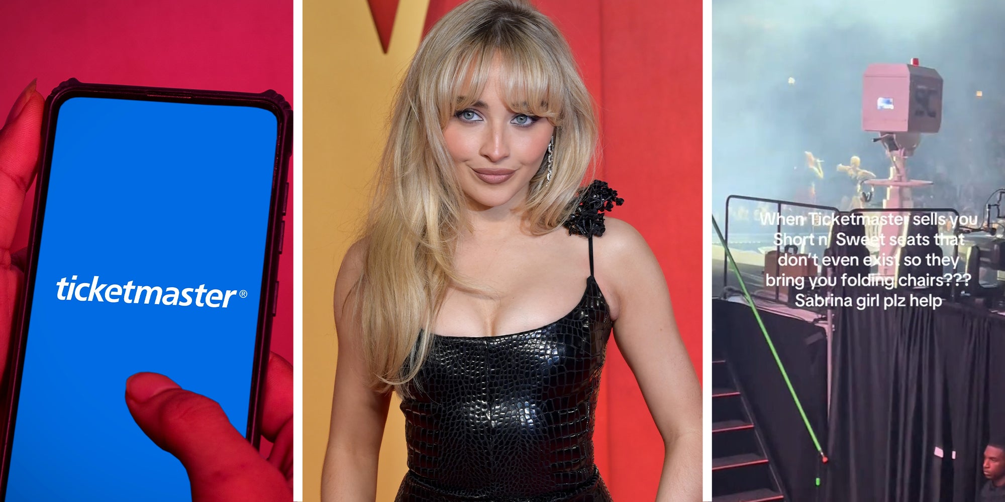 Ticket Master(l) Sabrina Carpenter (c) Sabrina Carpenter(r)