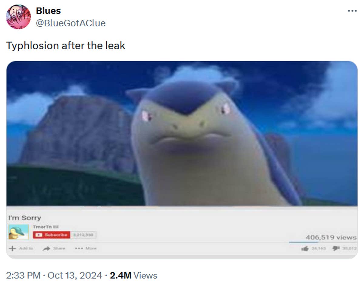 The Game Freak Leak That Birthed Pokémon's Typhlosion Meme