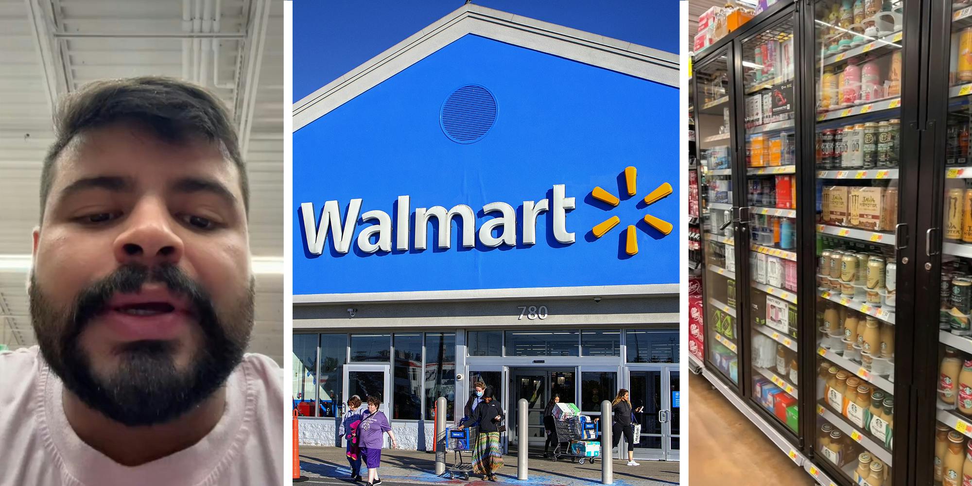 Walmart Customer(l) Walmart Store(c) Locked Walmart Refrigerator(r)