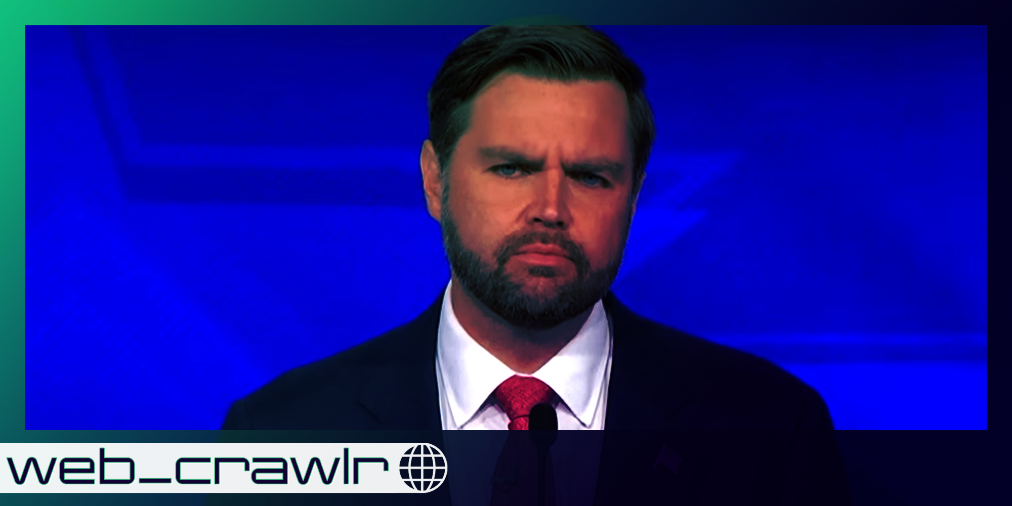 JD Vance. The Daily Dot newsletter web_crawlr logo is in the bottom left corner.