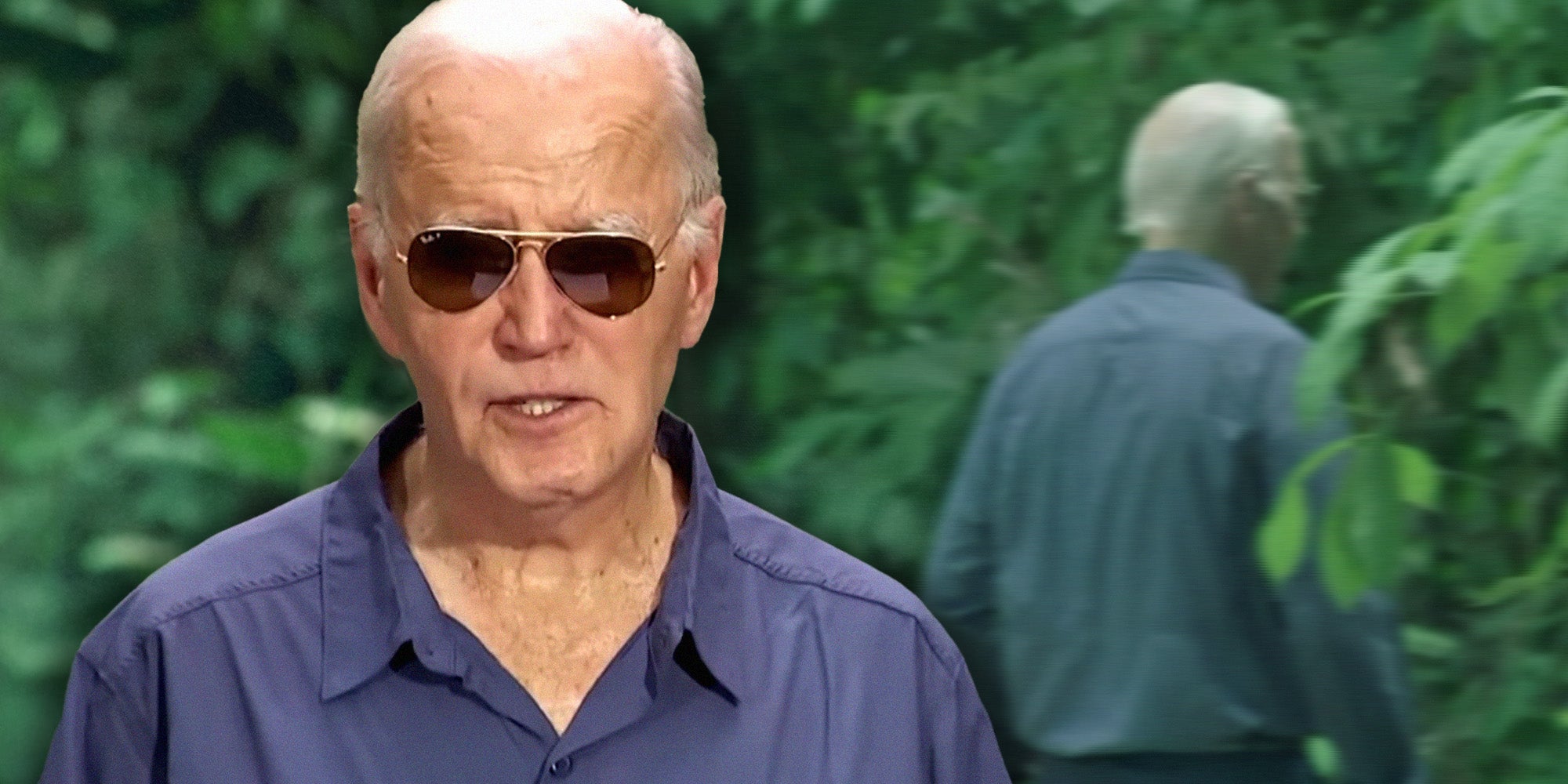 joe biden wanders off in to the amazon