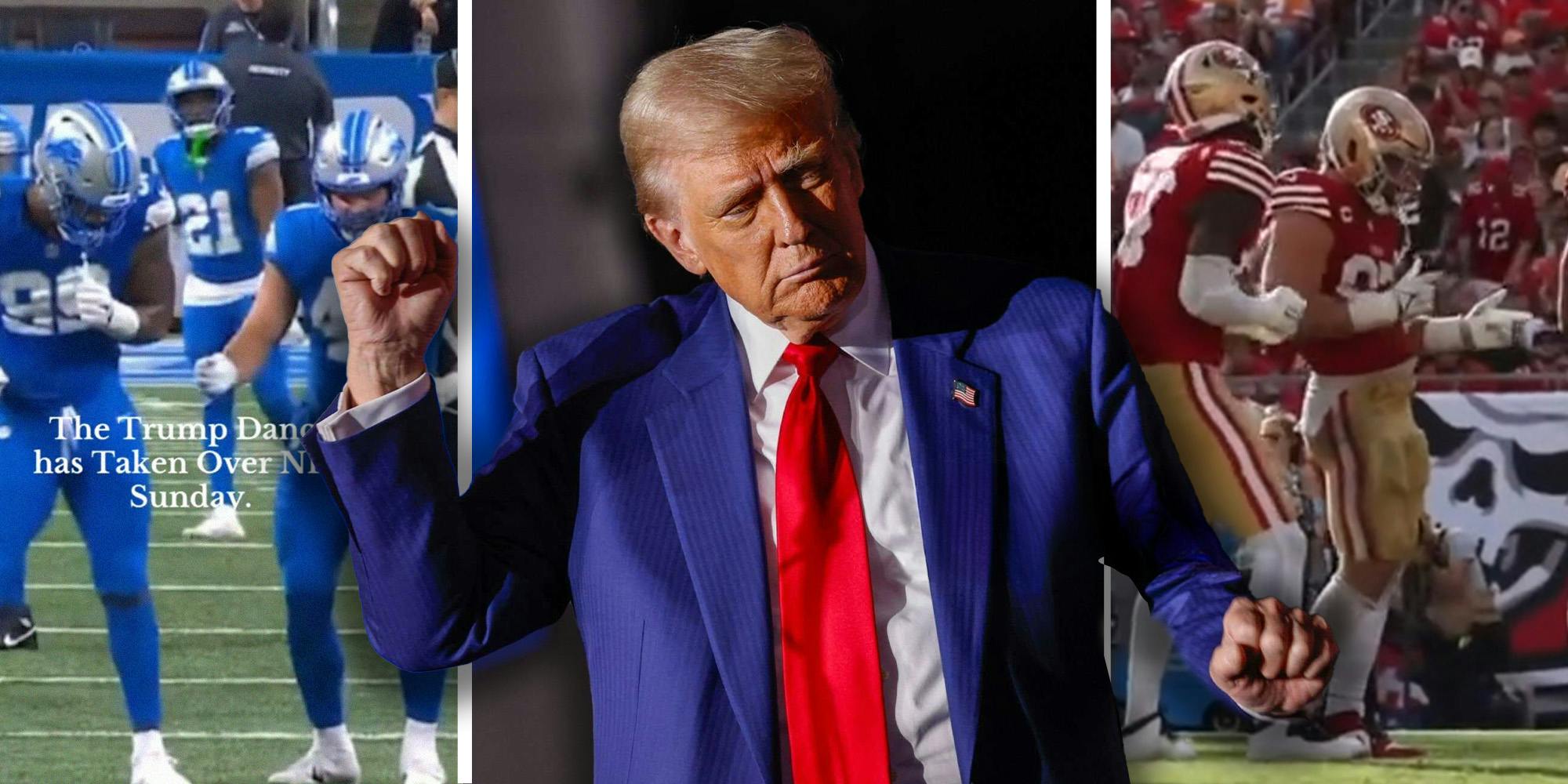 MAGA ditches ‘left-wing psyop’ fears about NFL after players break out Trump Y.M.C.A. dance