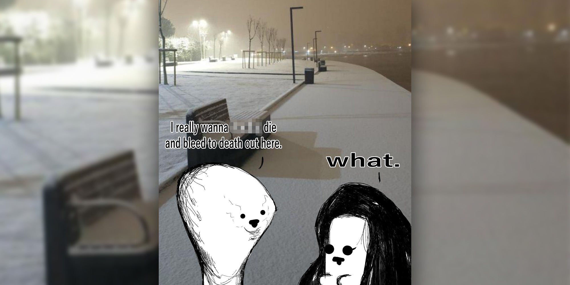 Why do men keep saying they want to bleed out here?