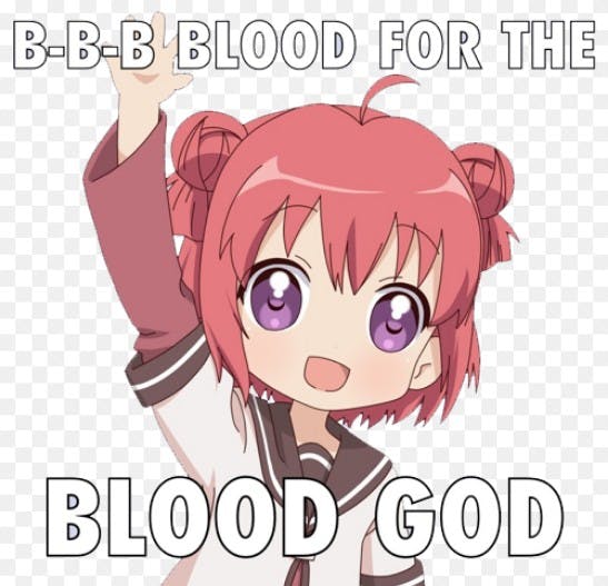 anime blood for the blood god