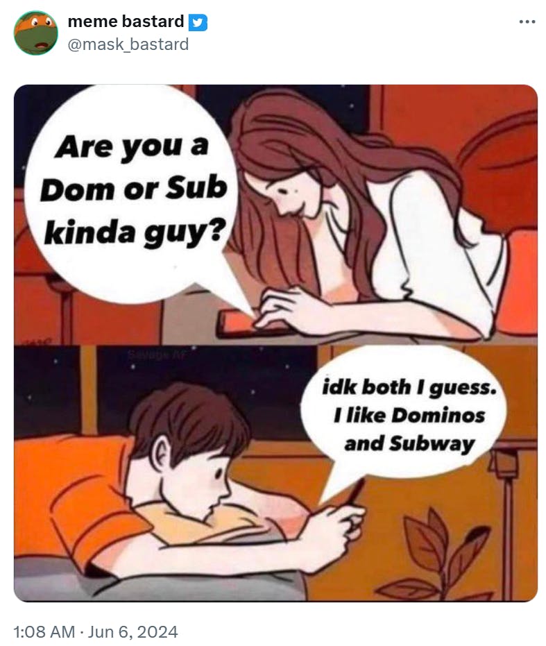 Boy and girl texting meme.