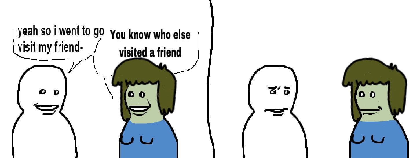 Bro Visited His Friend meme with a Regular Show 'my mom' joke.