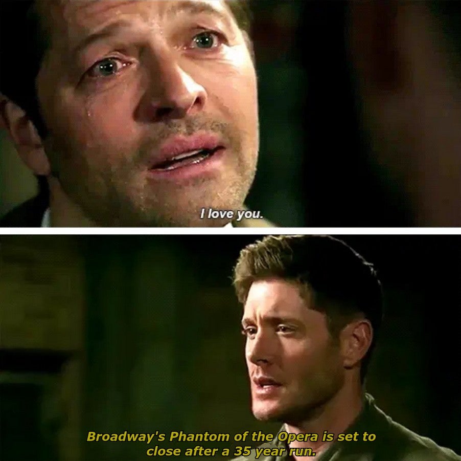 phantom of the opera destiel confession meme