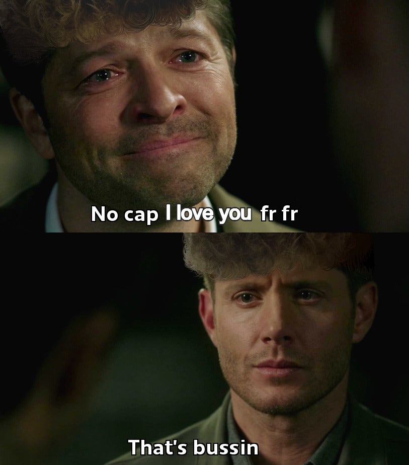 no cap destiel confession meme