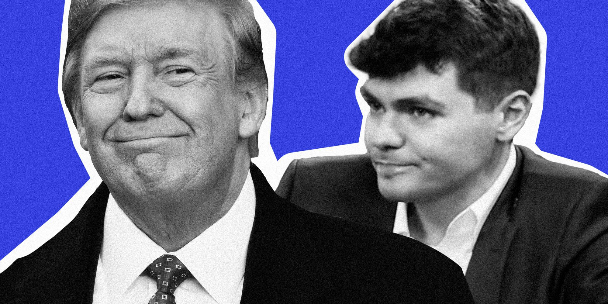 Donald Trump and Nick Fuentes