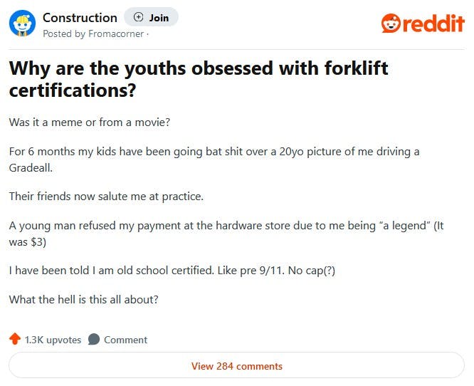 forklift certification question reddit