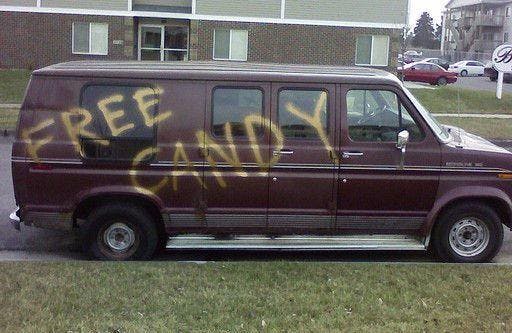 A different version of the free candy van