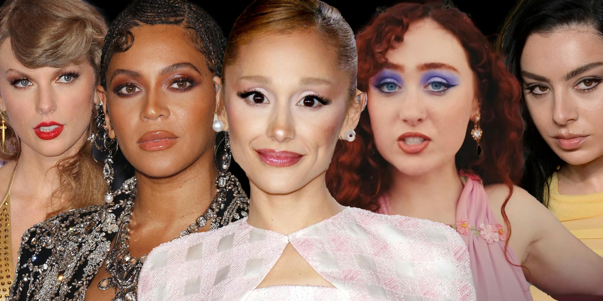 Taylor Swift, Beyonce, Ariana Grande, Chappell Roan, Charli XCX