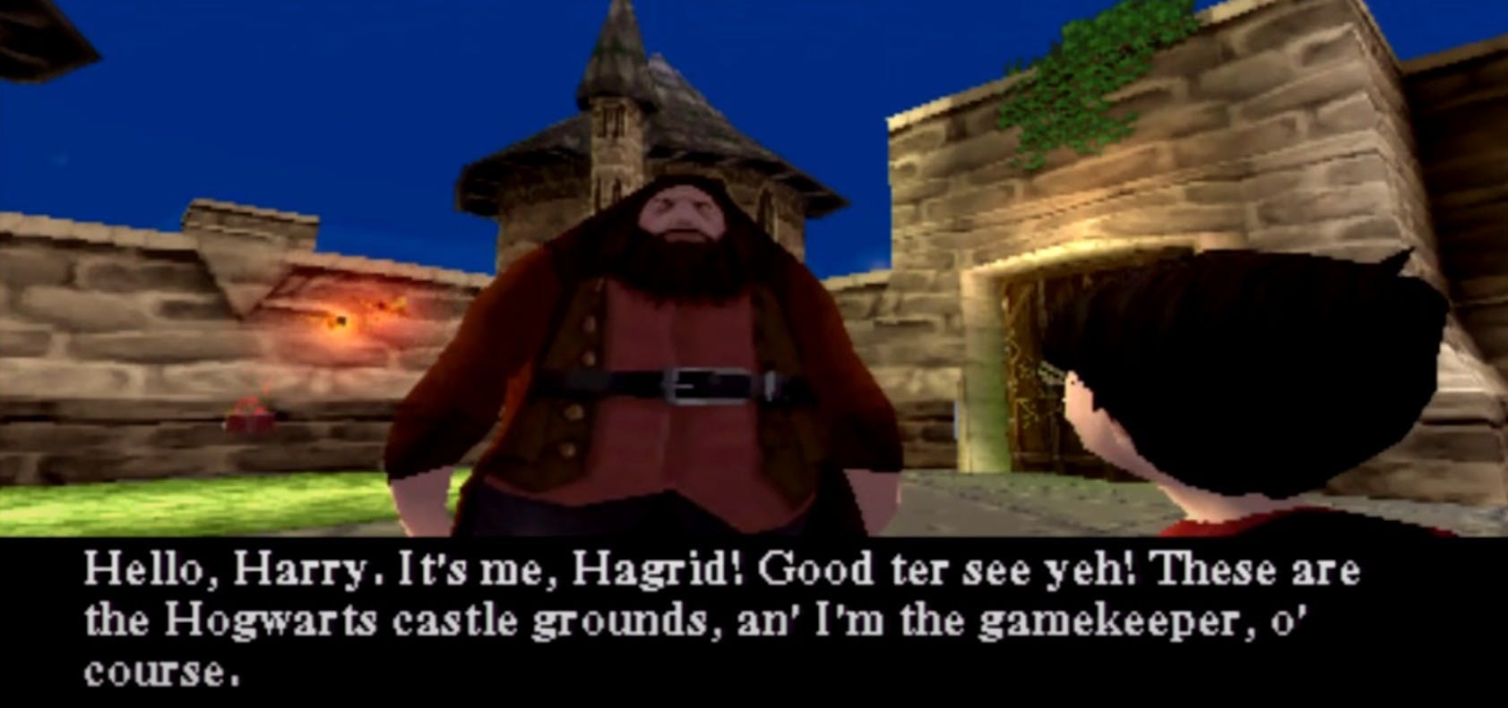 hagrid in harry potter and the sorcerer's stone for playstation 1