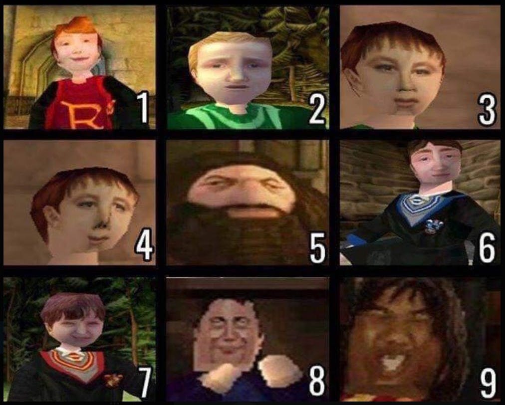 ps1 harry potter characters