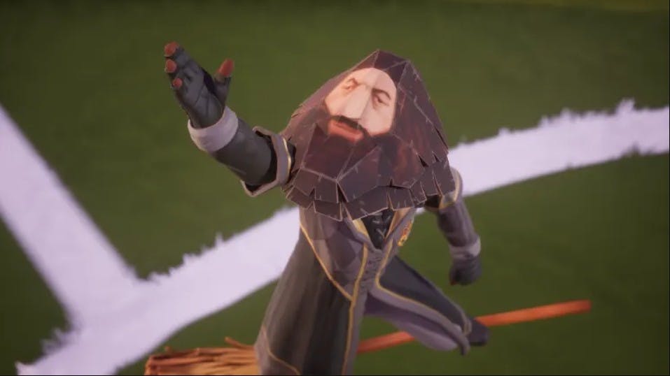 ps1 hagrid paper mask in harry potter quidditch champions