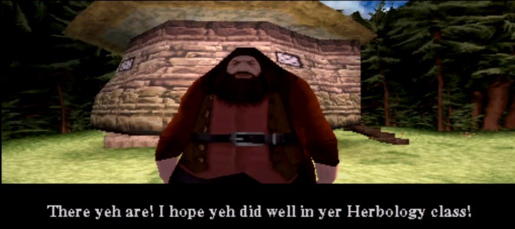 hagrid in harry potter and the sorcerer's stone for playstation 1