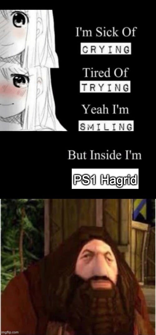 inside i'm ps1 hagrid meme