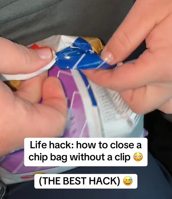 How to close a bag of chips