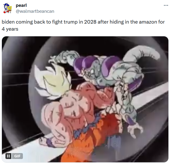 Tweet with a Dragon Ball Z gif.