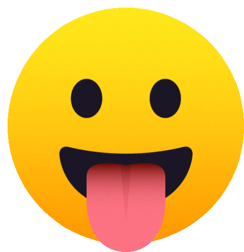 tongue sticking out emoji