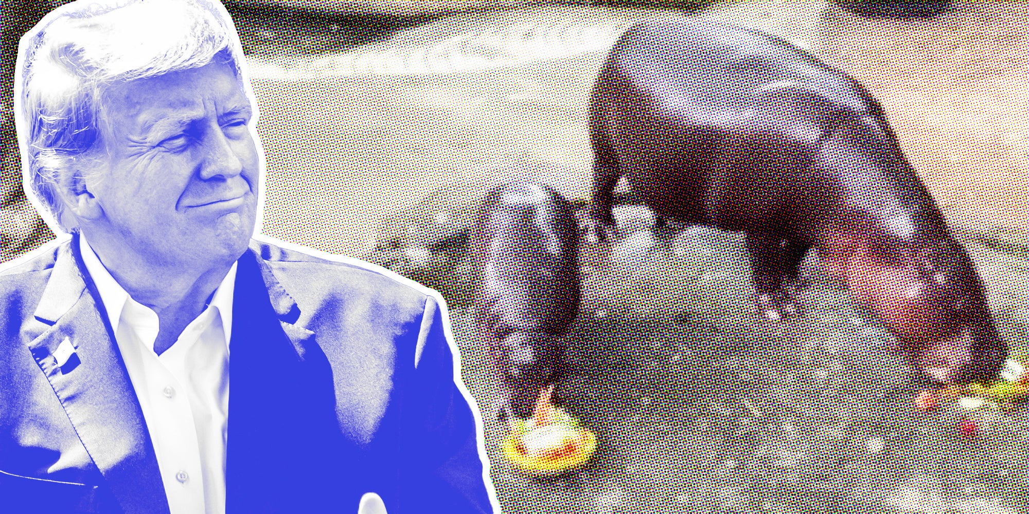 Donald Trump over Moo Deng and parents eating to predict election