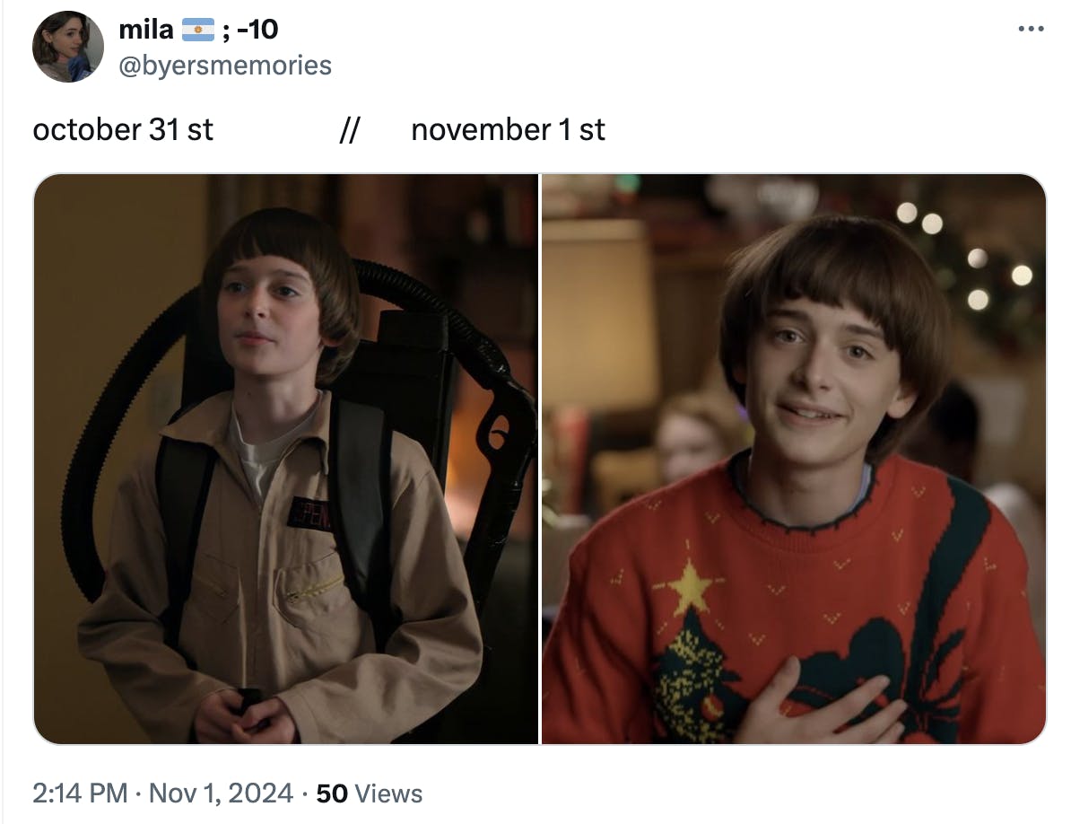 october 31 vs. november 1 meme