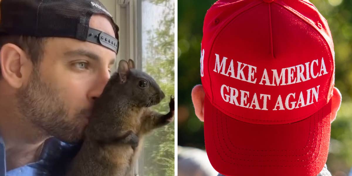 Will a cowboy-hat-wearing euthanized pet squirrel swing the election for Trump?