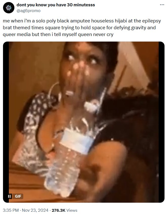 Queen Never Cry meme with a gif of a shocked woman putting her hand over her mouth.