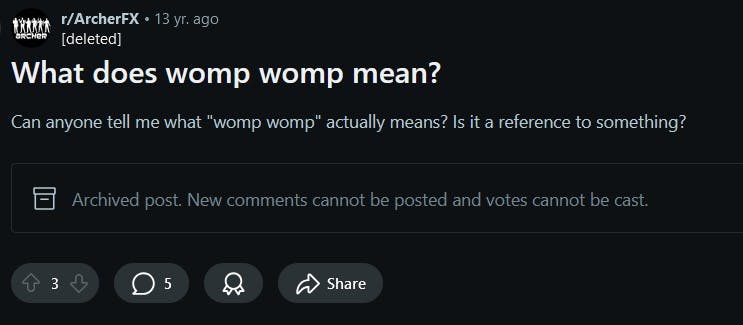 womp womp reddit
