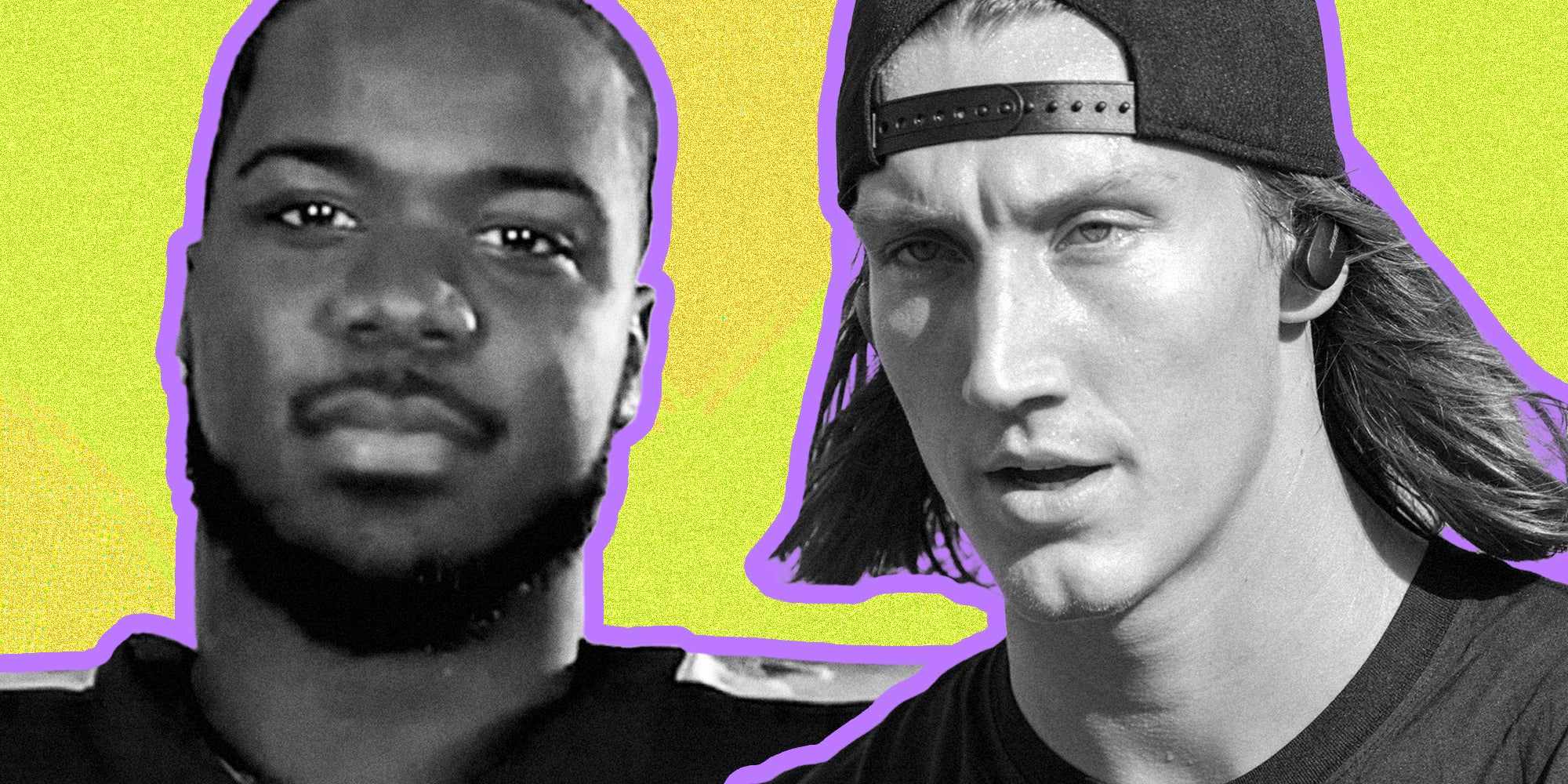 Azeez Al-Shaair and Trevor Lawrence