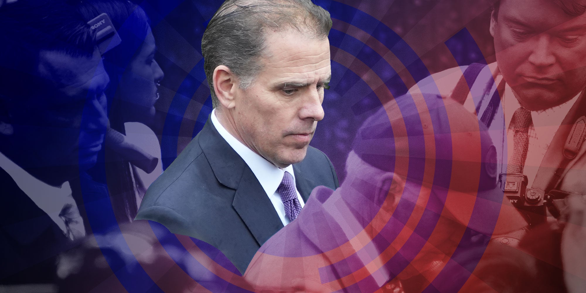 an image of Hunter Biden surrounded by other people