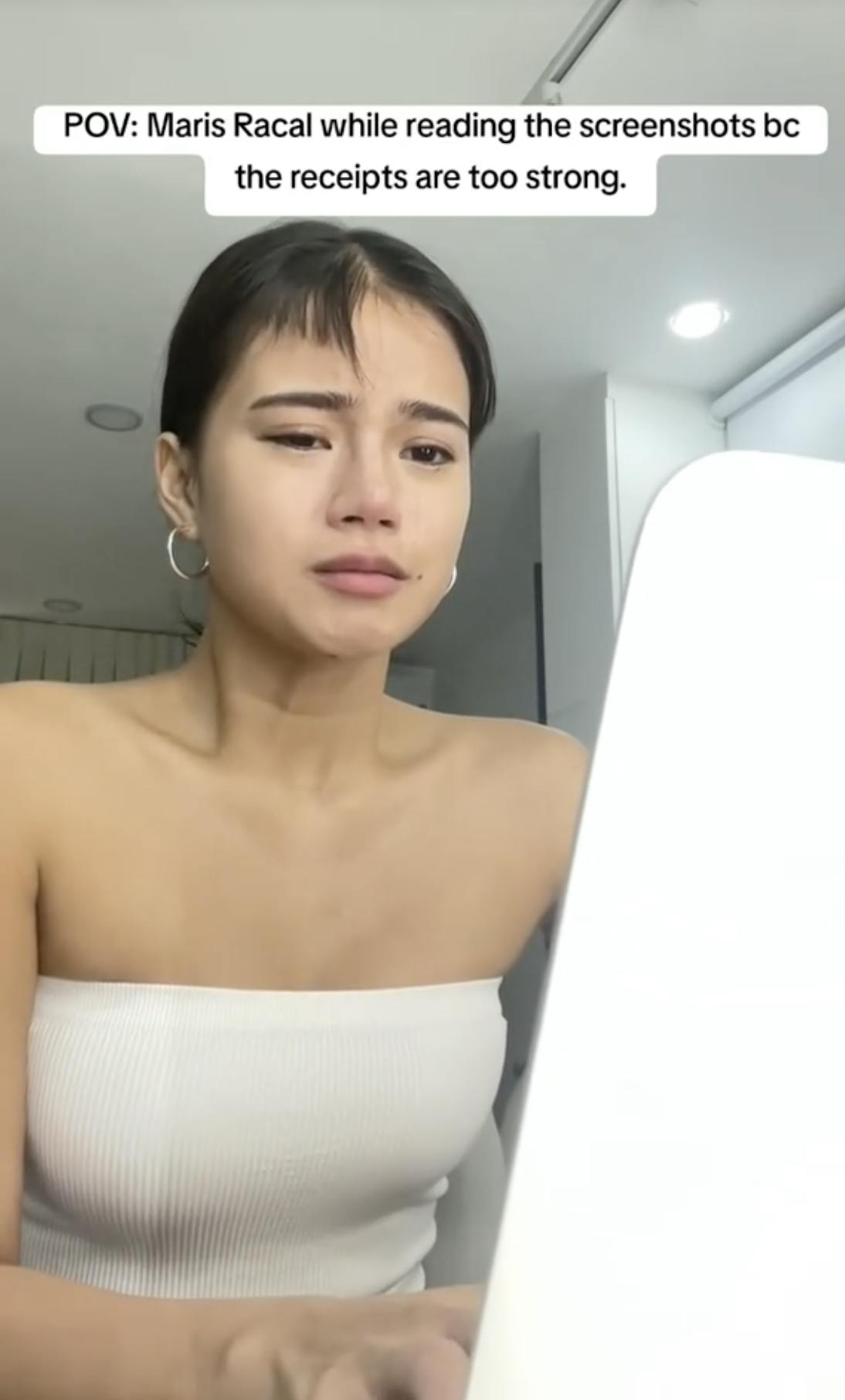 Maris Racal meme about her own cheating on TikTok