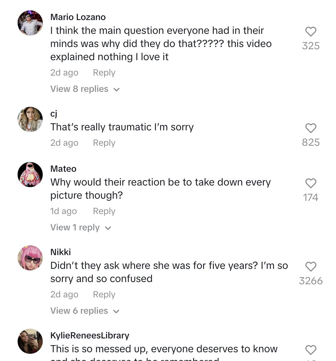 A screenshot of TikTok reactions from Annie Niu's follow up Q&A Post.