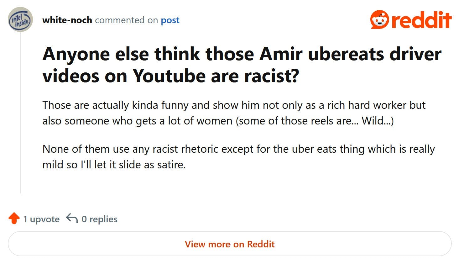 amir meme racism discussion