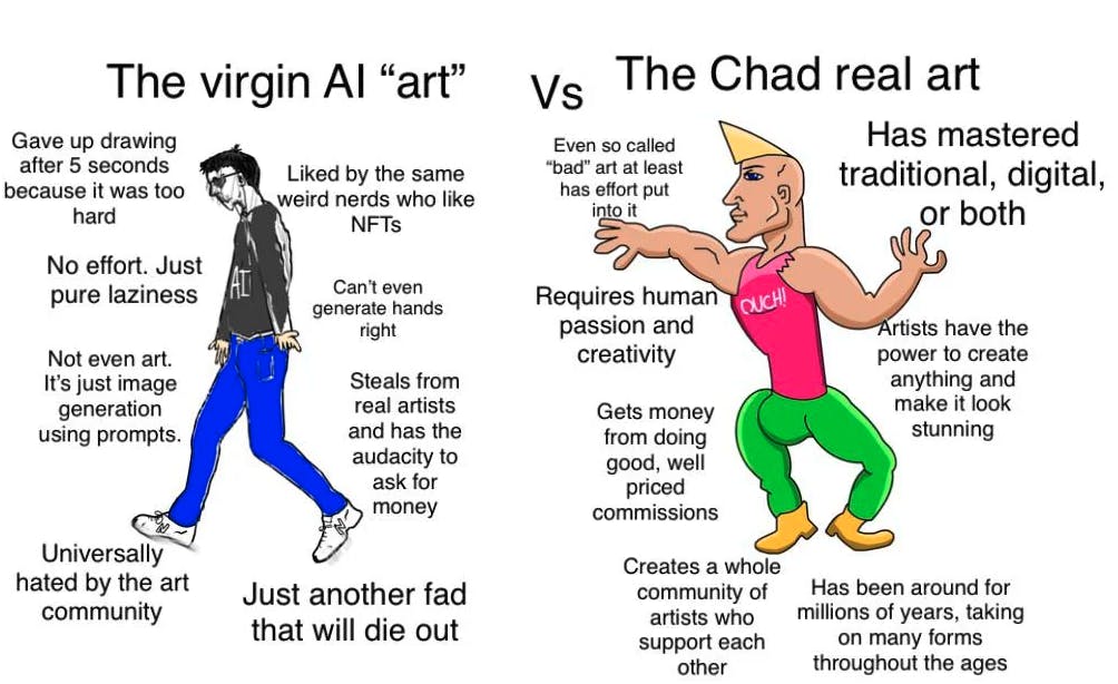 chad vs virgin ai art