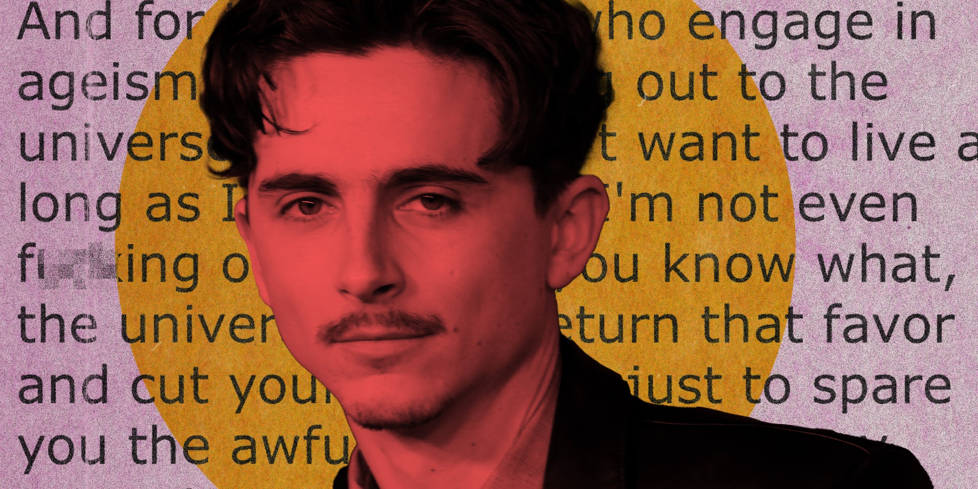 Timothee Chalamet over message