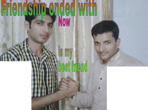 Friendship ended with meme template.