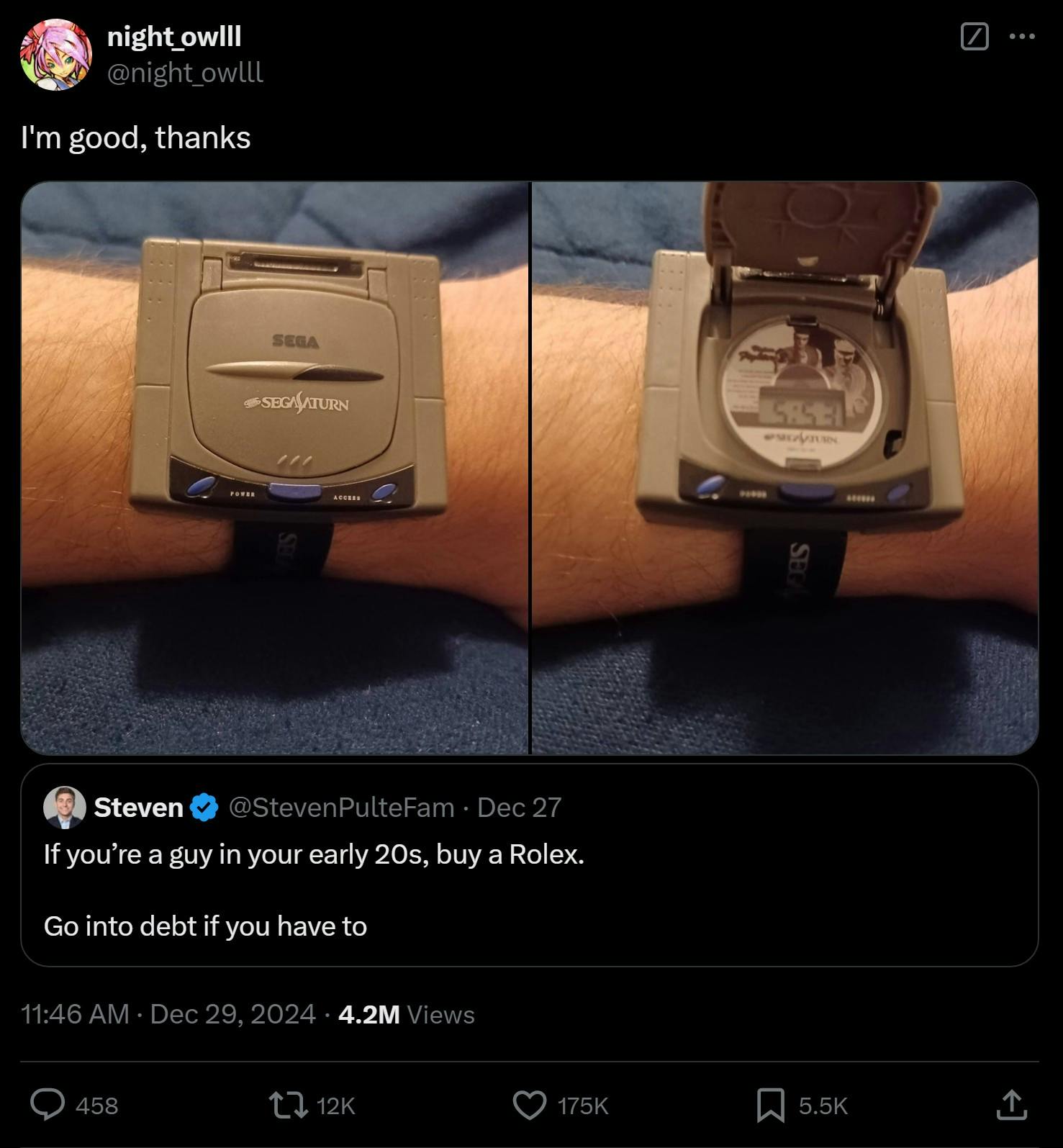 sega watch go into debt if you have to tweet