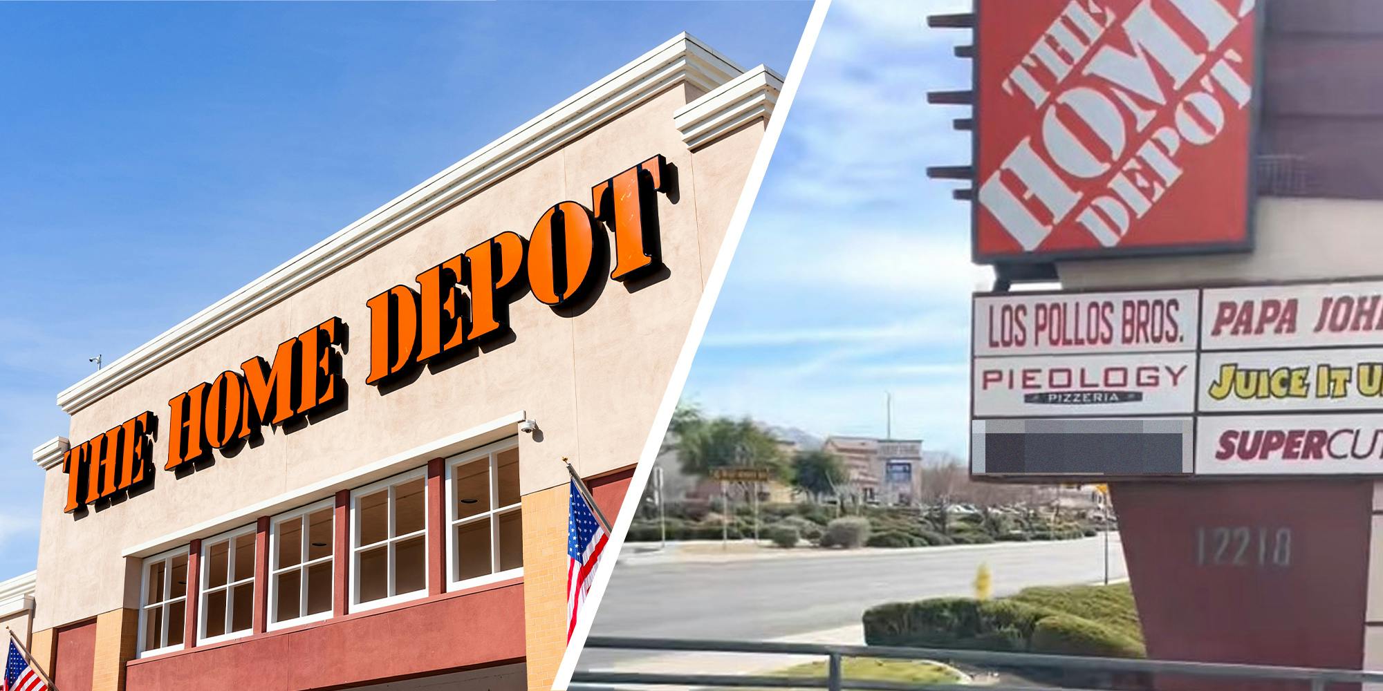 The Home Depot, Inc(l) Home Depot Sign(r)