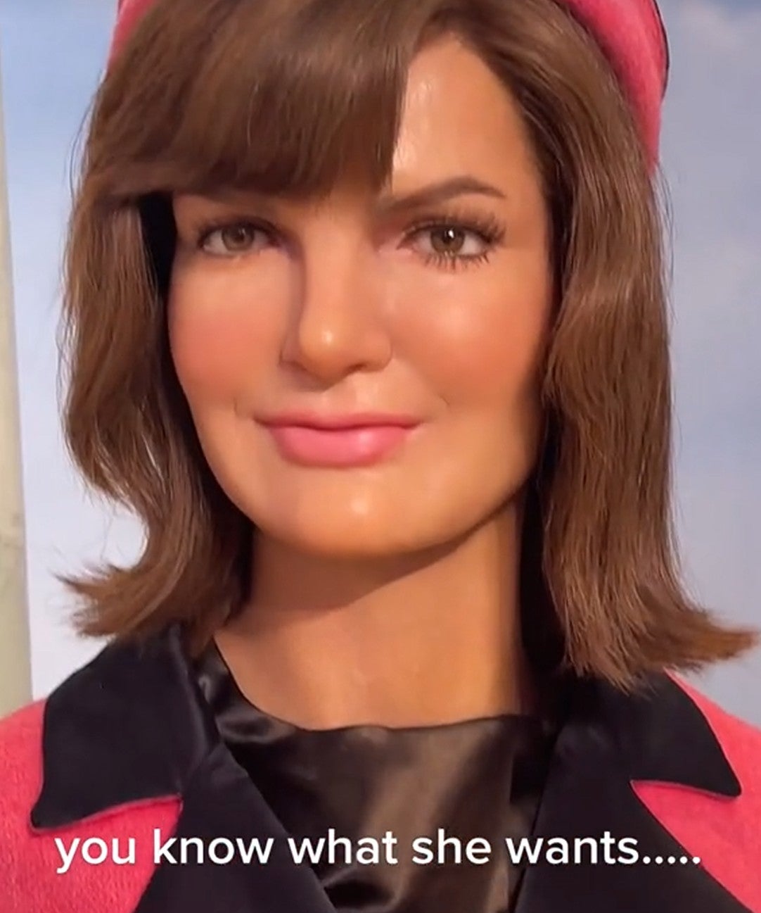 jackie kennedy wax statue 'you know what she wants' tiktok