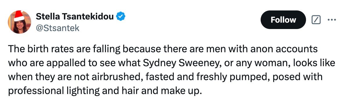 sydney sweeney body shame tweet