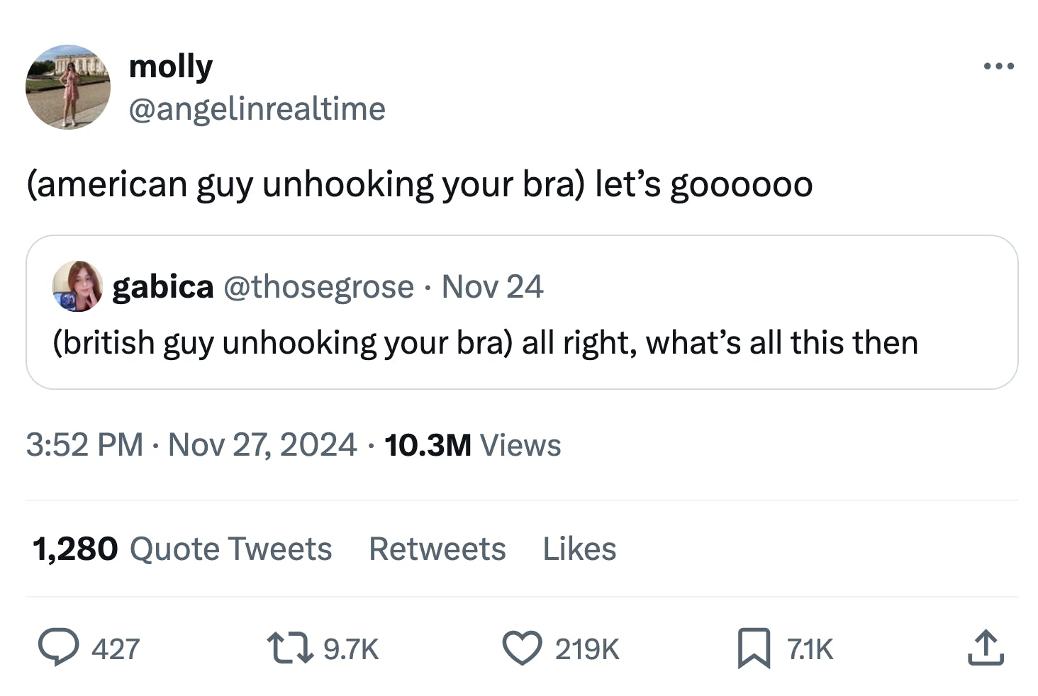 Unhooking your bra meme