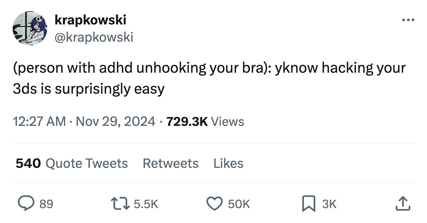 Unhooking your bra meme