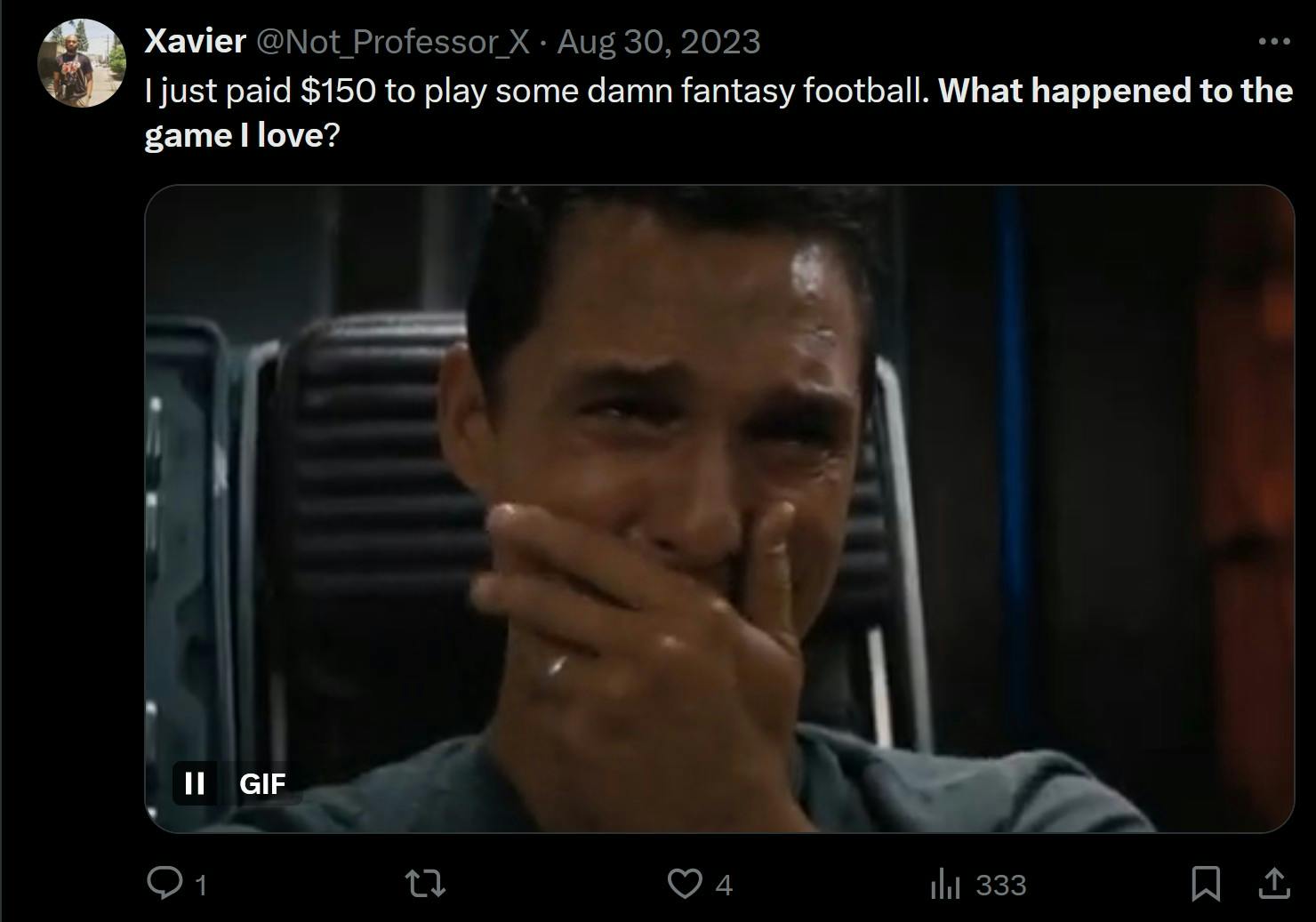 paying $150 for fantasy football 'what happened to the game i love'