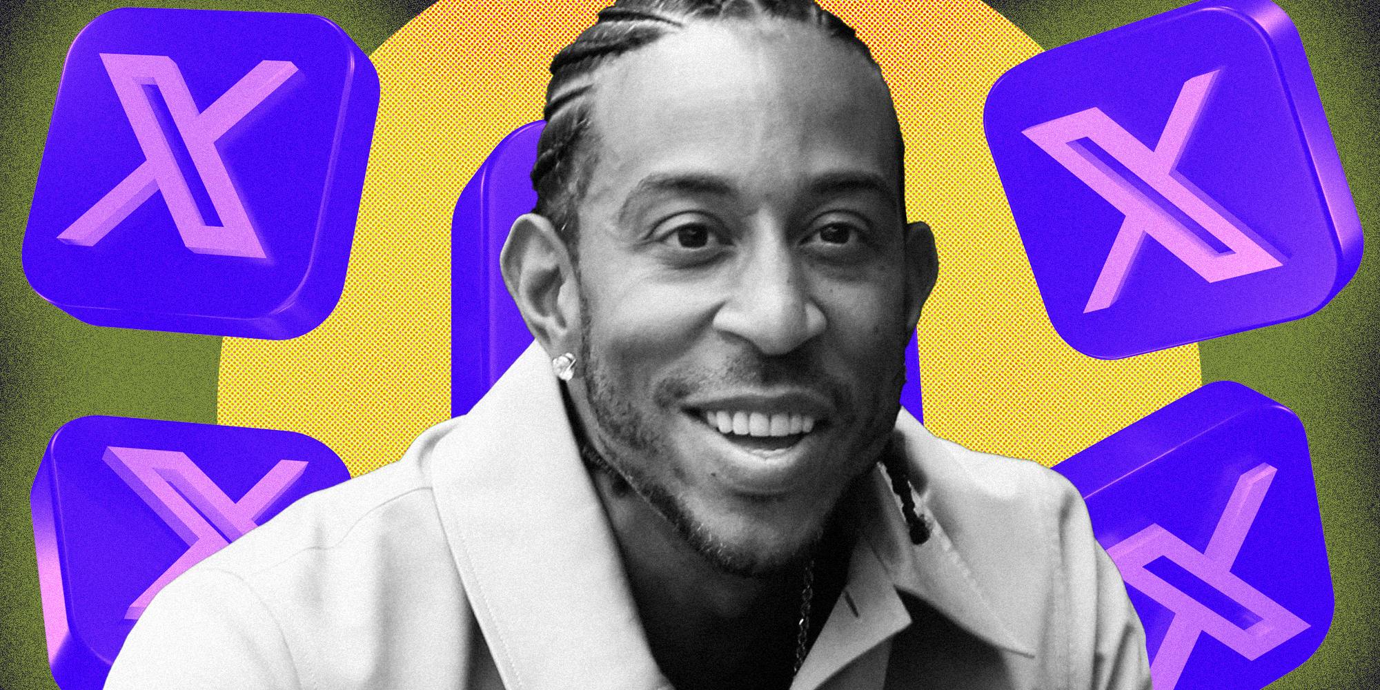 Ludacris over X logos