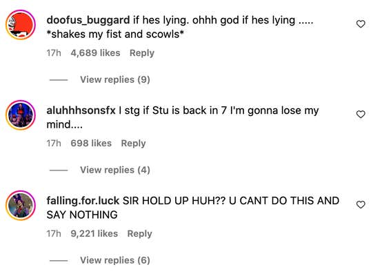 Reactions to Matthew Lillard's instagram